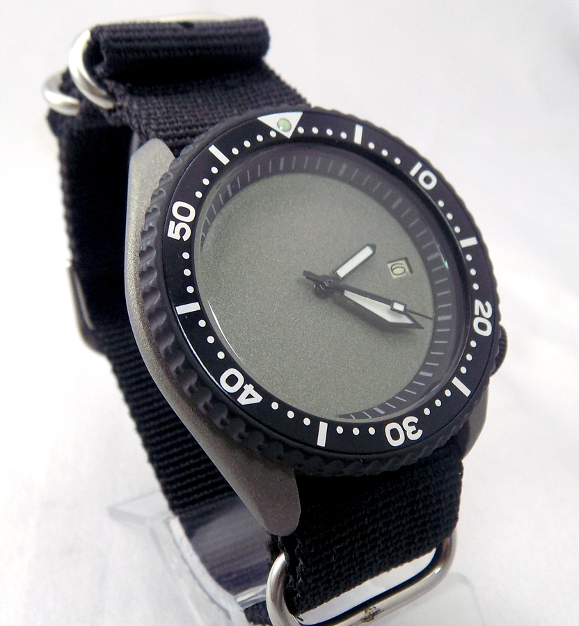 Pre-Sale 7002 Black Titanium cerakote Sterile Dial Ploprof Hands | Retro  Vintage Seiko Mods Divers Watch